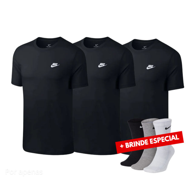 Combo 3 Camisas + Brinde - QUEIMA DE ESTOQUE