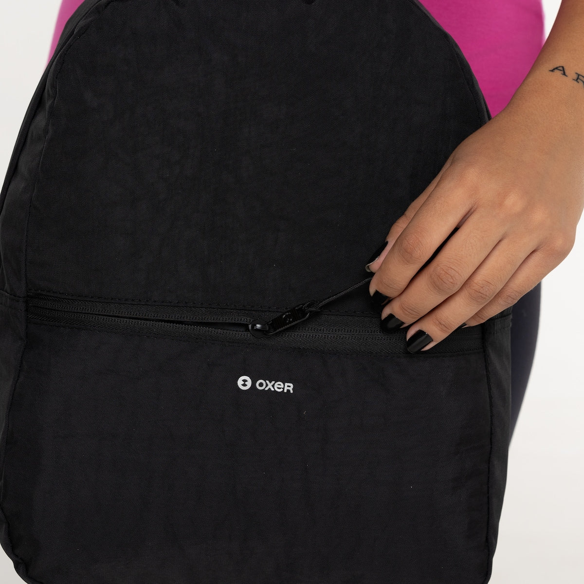 Mochila Oxer Básica Segura Bolso Secreto Versátil Dia a Dia Espaçosa Confortável Durável