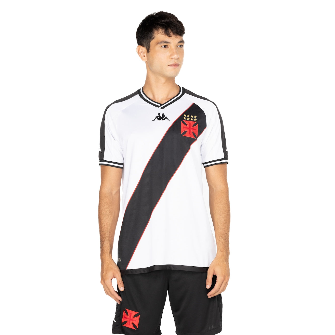 Camisa do Vasco da Gama II 24 Kappa Masculina Torcedor - QUEIMA DE ESTOQUE