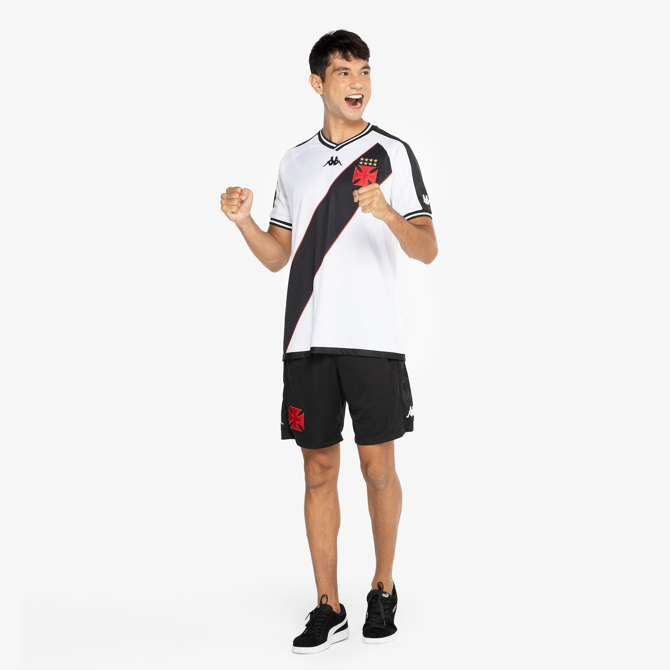 Camisa do Vasco da Gama II 24 Kappa Masculina Torcedor - QUEIMA DE ESTOQUE