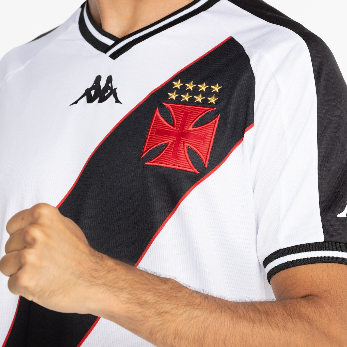 Camisa do Vasco da Gama II 24 Kappa Masculina Torcedor - QUEIMA DE ESTOQUE