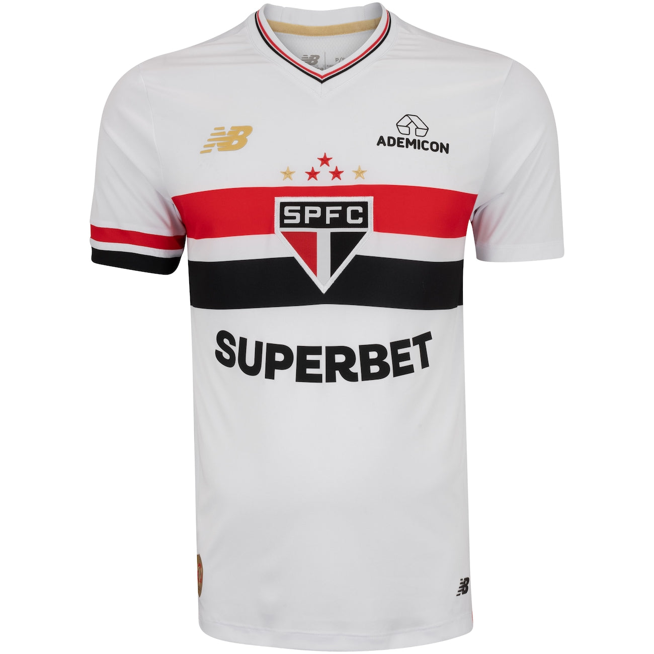 Camisa Oficial São Paulo I 2025 New Balance Masculina Torcedor Conforto NB Dry