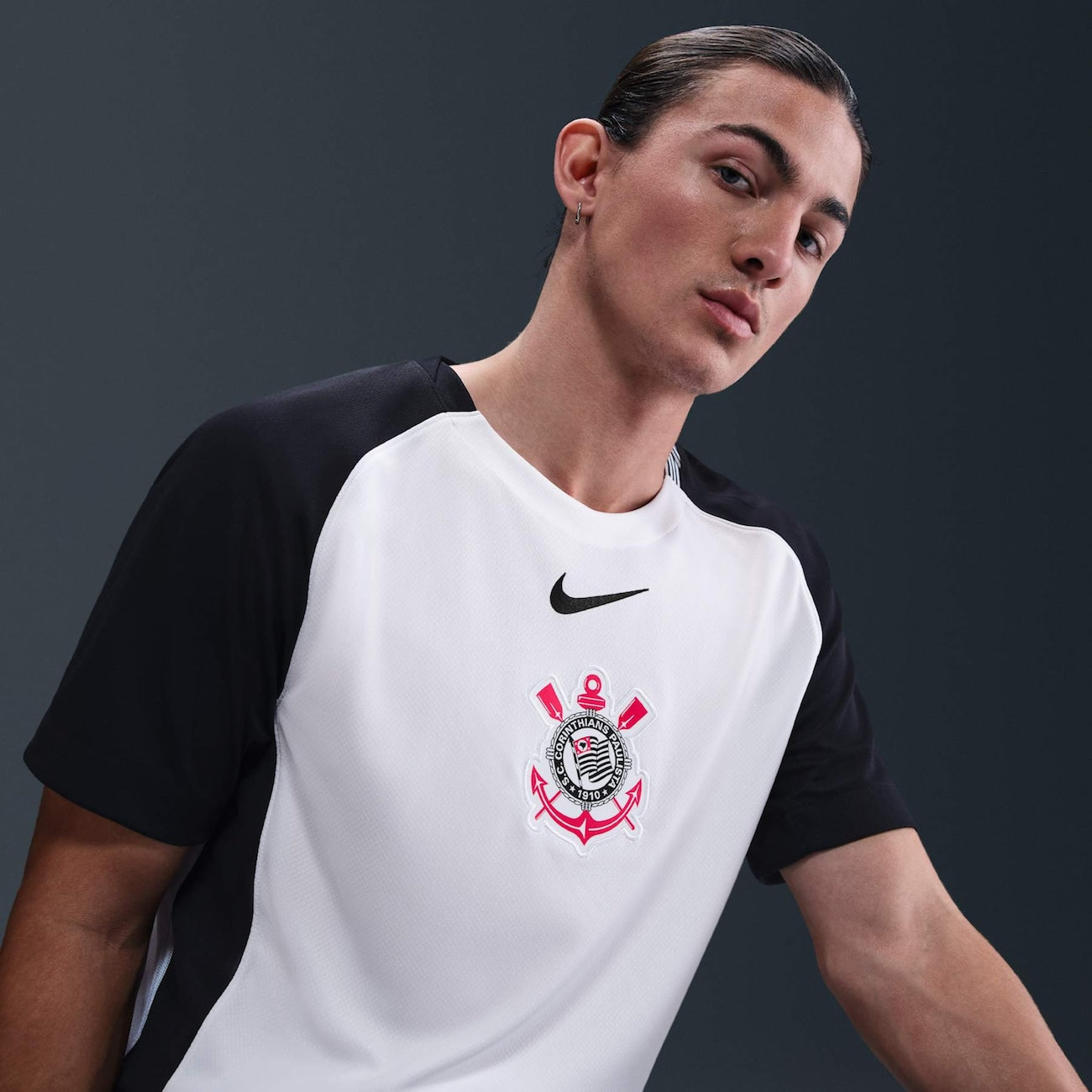 Camisa Corinthians I 25 Nike Masculina Torcedor Dri-FIT Edição Especial Mundial
