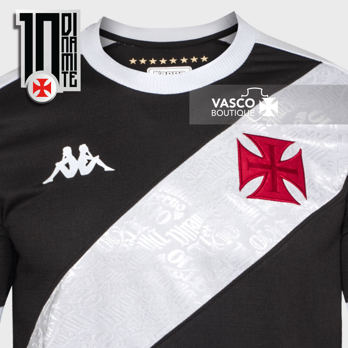 Camisa Vasco Oficial I 2024 Kappa Infantil