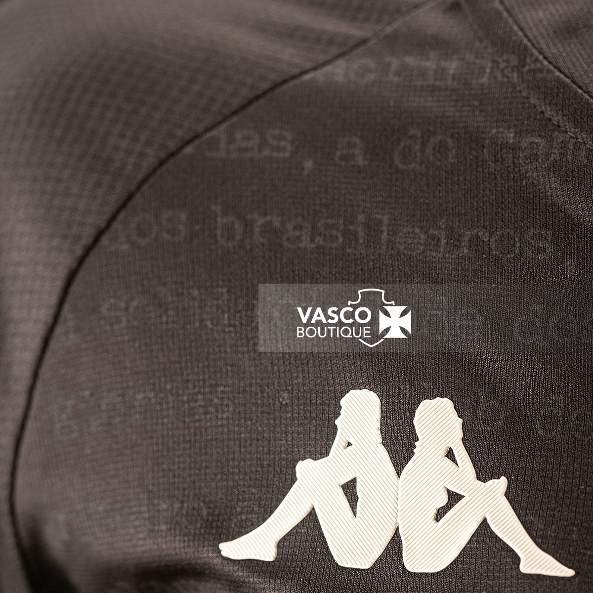 Blusa Vasco 3 2024 - 100 anos Resposta Histórica Kappa Feminina Preta