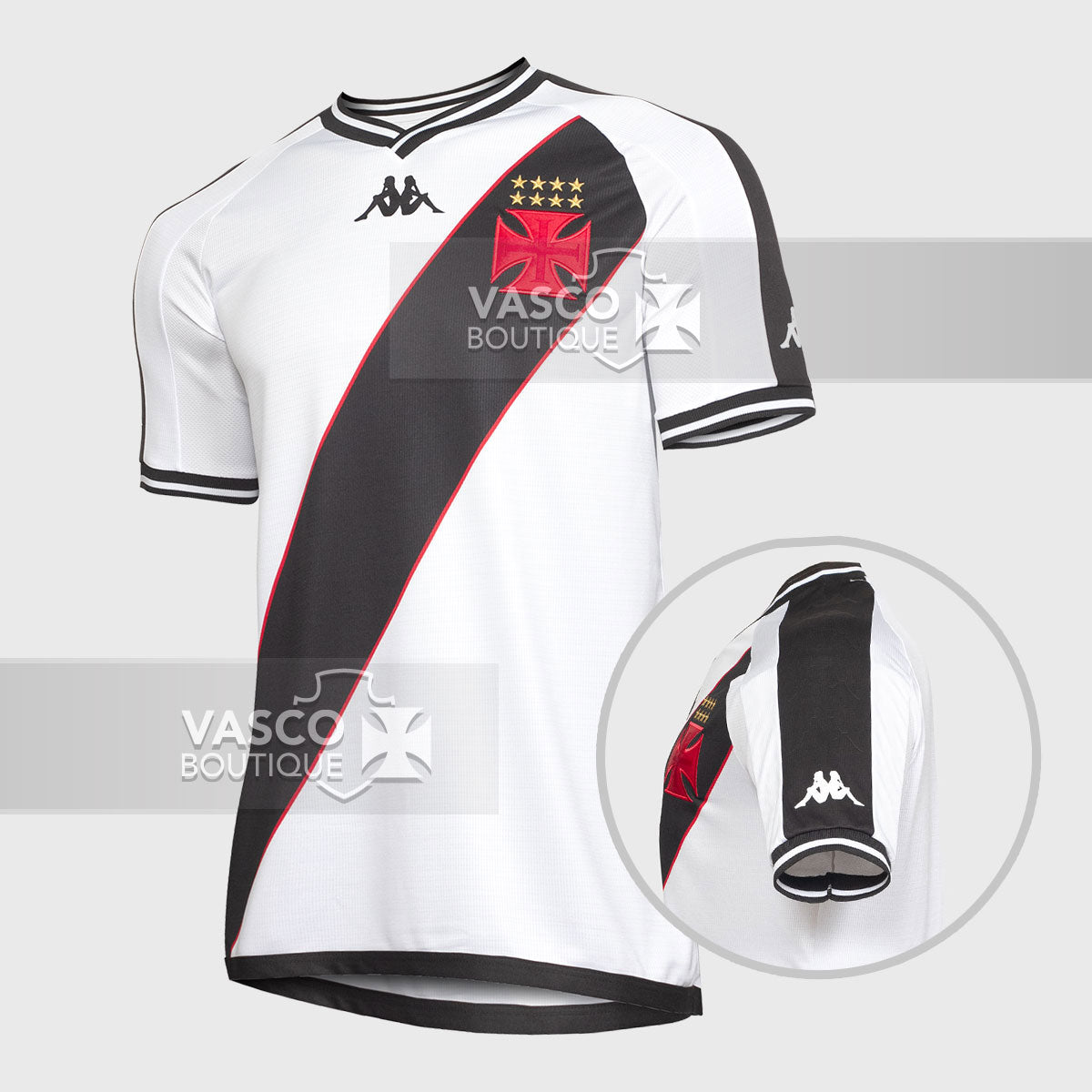 Camisa Vasco Oficial II 2024 Kappa Infantil